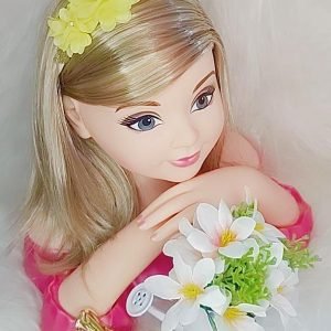 Faixa Belli Flor e Strass Amarelo Claro