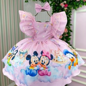 Vestido Temáticos Kids Turma Mickey Mouse Baby Disney